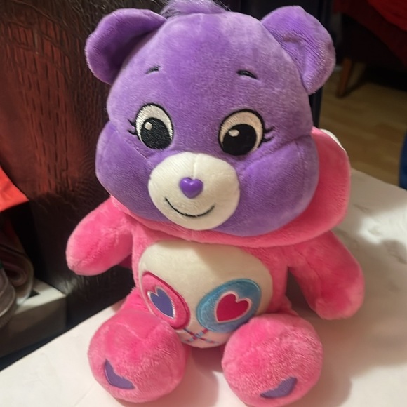 Care Bears 12” Share Bear Unicorn 2021 Hoodie Friends Collector Purple Plush - Picture 4 of 11
